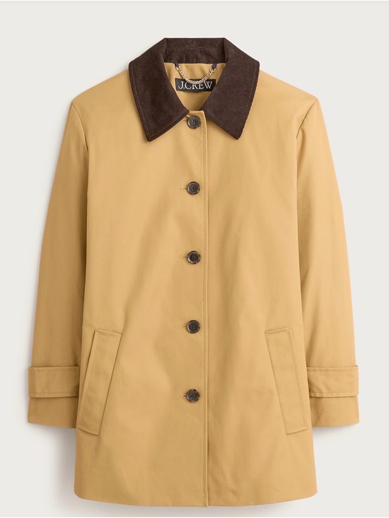 J. Crew Jackets & Blazers - NWT J. Crew Women's Barn Jacket in cotton canvas w/ Dark Brown Collar, sz Small
